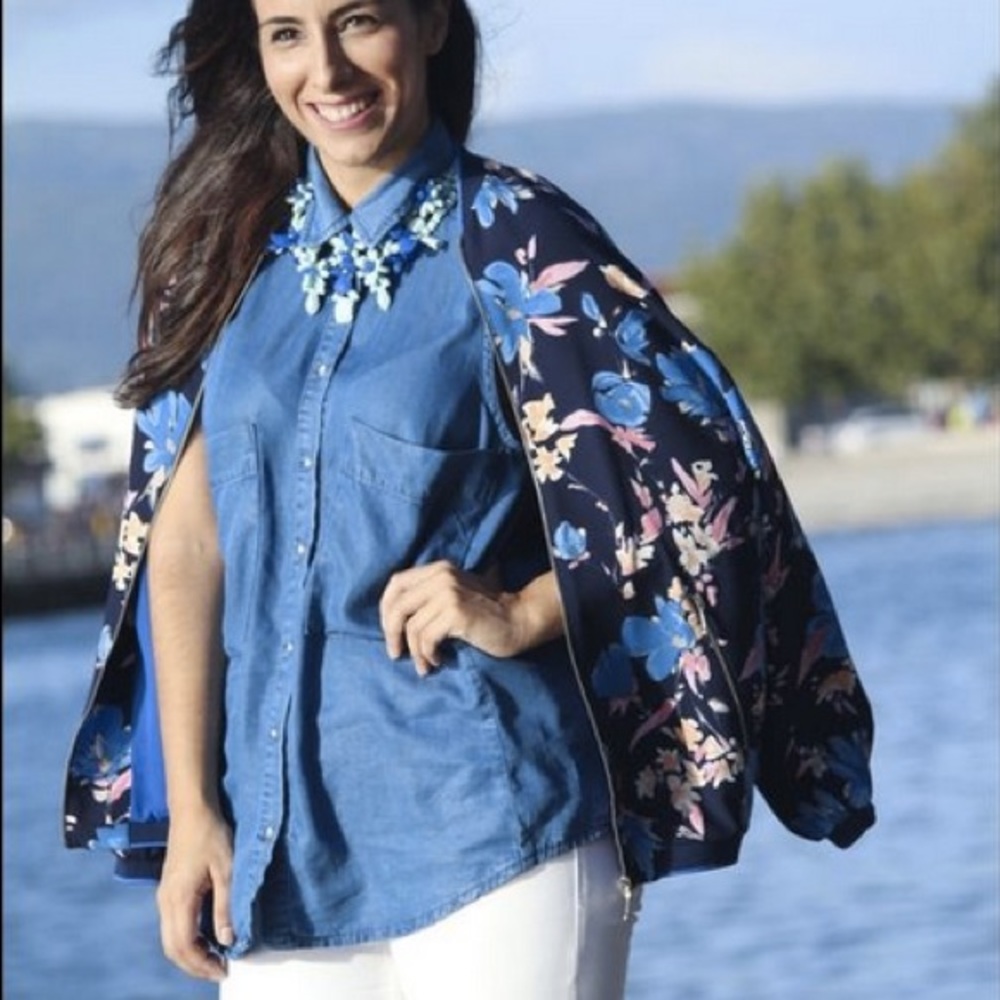 Zara Floral Bomber
